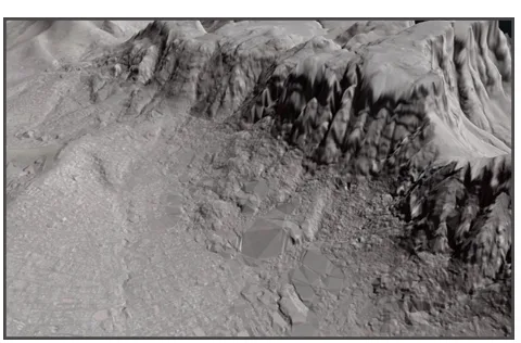 Digital Terrain Model hillshade